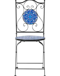 Set di 2 sedie da giardino CIGLIANO Metallo Nero