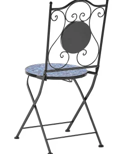 Set di 2 sedie da giardino CIGLIANO Metallo Nero