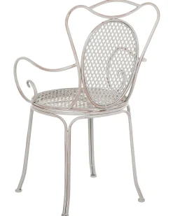 Set di 2 sedie da giardino CILENTO Metallo Grigio