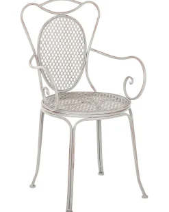 Set di 2 sedie da giardino CILENTO Metallo Grigio