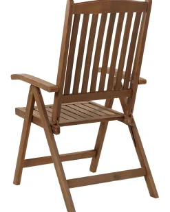 Set di 6 sedie da giardino con cuscini AMANTEA Legno d'acacia Blu