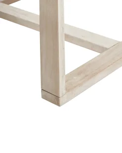 Set di 2 sedie da giardino con cuscini AZZANELLO Legno d'acacia Bianco sporco