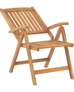 Set di 6 sedie da giardino con cuscini JAVA Legno d'acacia Grigio grafite