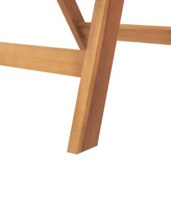 Set di 6 sedie da giardino con cuscini JAVA Legno d'acacia Blu