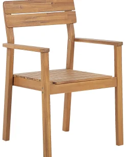 Set di 4 sedie da giardino FORNELLI Legno d'acacia Marrone