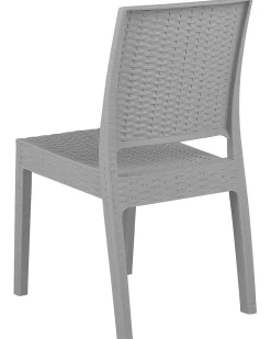 Set di 2 sedie da giardino FOSSANO Materiale sintetico Grigio chiaro