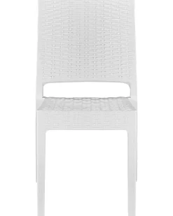Set di 2 sedie da giardino FOSSANO Materiale sintetico Bianco