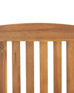 Set di 2 sedie da giardino JAVA Legno d'acacia Marrone chiaro