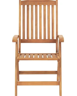 Set di 6 sedie da giardino JAVA Legno d'acacia Marrone chiaro