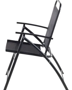 Set di 6 sedie da giardino LIVO Metallo Nero