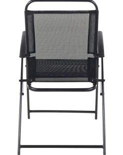Set di 6 sedie da giardino LIVO Metallo Nero