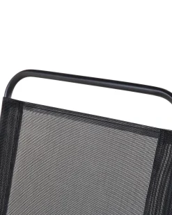 Set di 6 sedie da giardino LIVO Metallo Nero