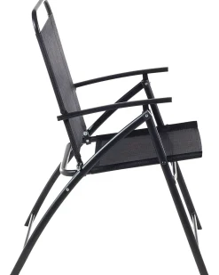 Set di 6 sedie da giardino LIVO Metallo Nero