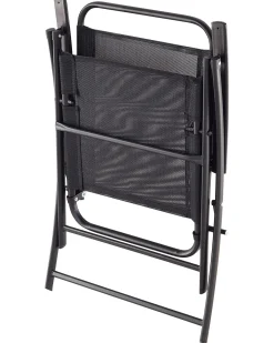 Set di 6 sedie da giardino LIVO Metallo Nero