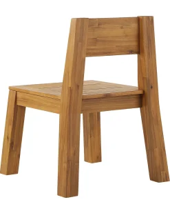 Set di 4 sedie da giardino LIVORNO Legno d'acacia Marrone