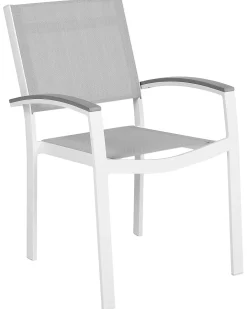 Set di 4 sedie da giardino PERETA Metallo Grigio