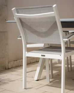 Set di 4 sedie da giardino PERETA Metallo Grigio