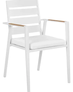 Set di 6 sedie da giardino TAVIANO Metallo Bianco