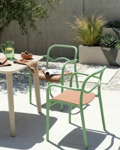Set di 2 sedie da giardino THASOS Materiale sintetico Verde