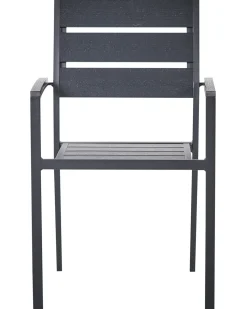 Set di 6 sedie da giardino VERNIO Nero