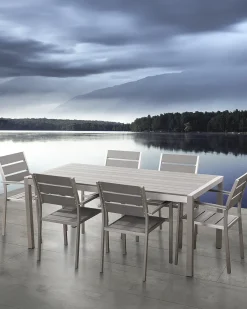 Set di 6 sedie da giardino VERNIO Grigio