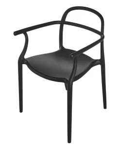 Set di 2 sedie da giardino VIDOR Nero