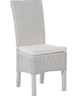 Set di 2 sedie da pranzo ANDES Rattan Bianco