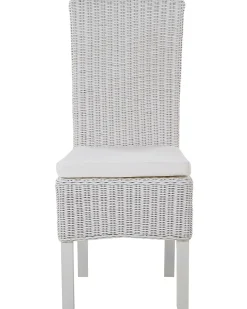 Set di 2 sedie da pranzo ANDES Rattan Bianco