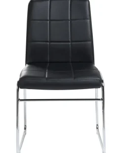 Set di 2 sedie da pranzo KIRON Pelle sintetica Nero