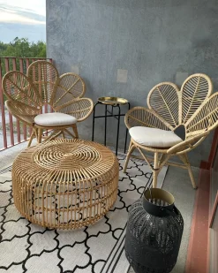 Set di 2 sedie Peacock FLORENTINE Rattan Naturale