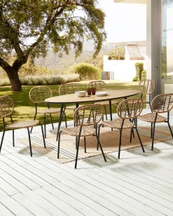Set di 8 sedie PRATELLO Rattan sintetico (PE) Naturale