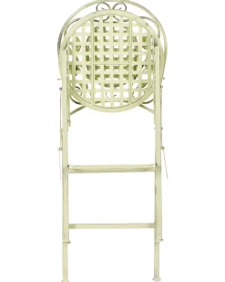Set di 2 sgabelli da bar per giardino BIVIO Pieghevole Metallo Verde chiaro