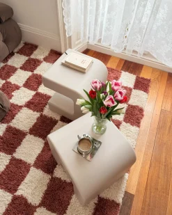 Set di 2 tavolini MOZIA Grigio chiaro