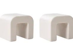 Set di 2 tavolini MOZIA Grigio chiaro