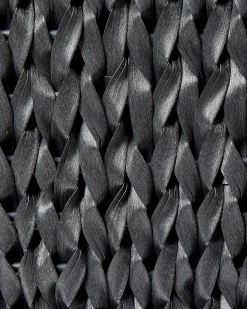 Set di 2 vasi per piante BERBERIS Rattan sintetico (PE) 34/45 cm Nero