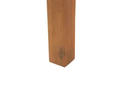 Set salotto da giardino con tavolo e pouf 4 posti MANILA Legno d'acacia Marrone chiaro
