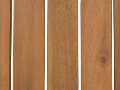 Set salotto da giardino con tavolo e pouf 4 posti MANILA Legno d'acacia Marrone chiaro