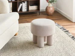 Sgabello CANBY Bouclé Bianco sporco