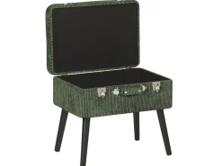 Sgabello contenitore MALLARD Velluto a coste Verde scuro