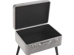 Sgabello contenitore MALLARD Velluto Grigio