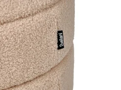 Sgabello contenitore OKATON Bouclé Beige