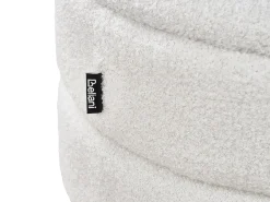 Sgabello contenitore OKATON Bouclé Bianco