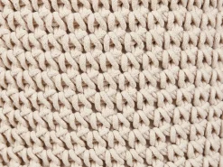 Sgabello Macramè MARDAN Cotone Beige