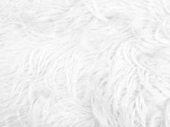 Sgabello MANHATTAN Finta pelliccia Bianco
