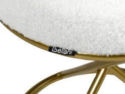 Sgabello PRESHO Bouclé Bianco sporco
