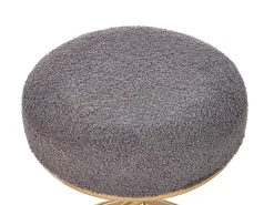 Sgabello PRESHO Bouclé Grigio