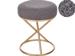 Sgabello PRESHO Bouclé Grigio