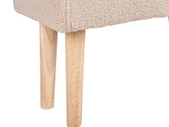 Sgabello TAKOMA Bouclé Beige chiaro