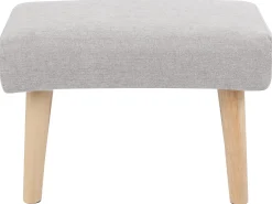 Sgabello TAKOMA II Tessuto Grigio chiaro