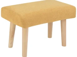 Sgabello TAKOMA II Tessuto Giallo